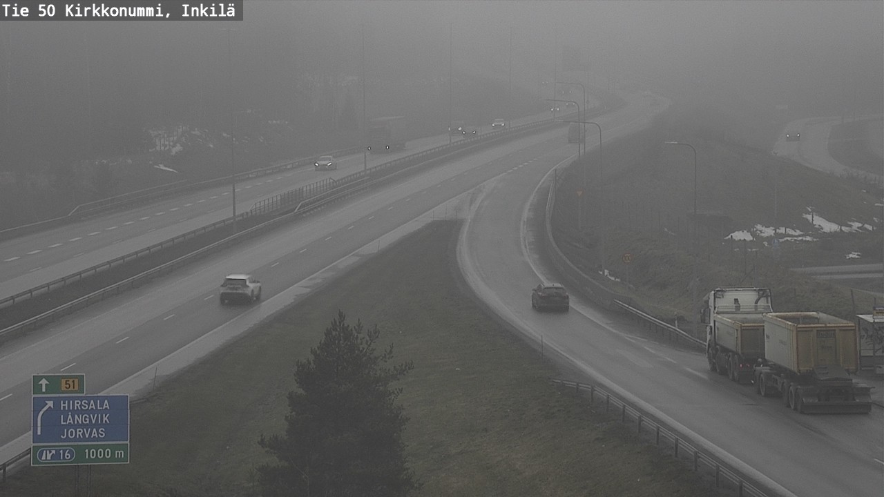 Weather Camera Image Road 50 Kirkkonummi, Inkilä, Kirkkonummi, Uusimaa