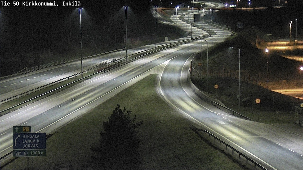 Weather Camera Image Road 50 Kirkkonummi, Inkilä, Kirkkonummi, Uusimaa