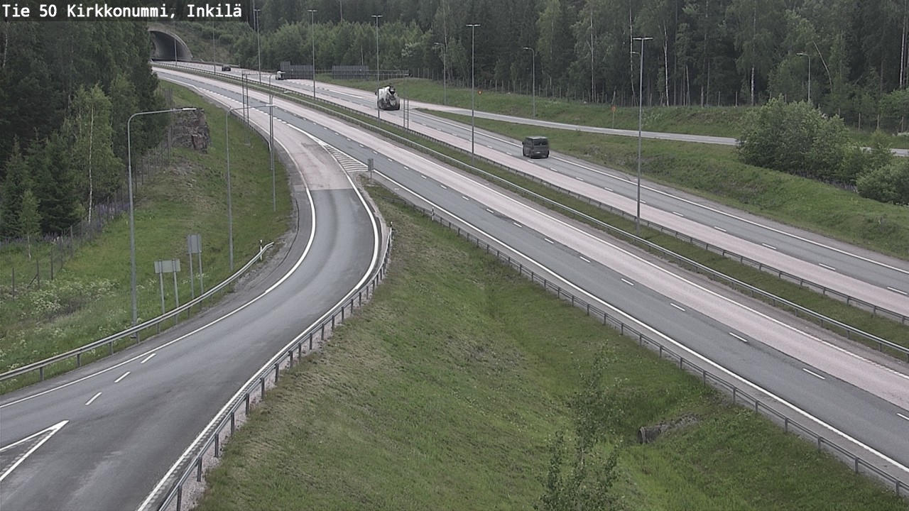 Weather Camera Image Väg 50 Kyrkslätt, Inkilä, Kirkkonummi, Uusimaa