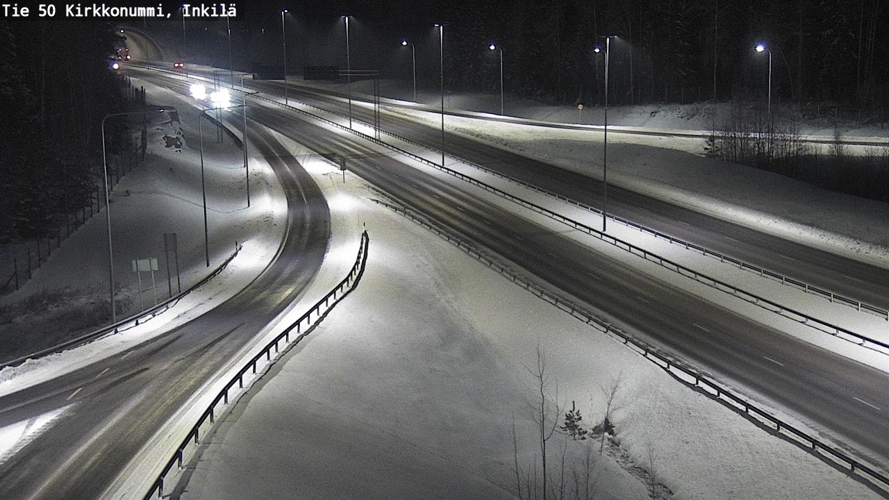 Weather Camera Image Väg 50 Kyrkslätt, Inkilä, Kirkkonummi, Uusimaa