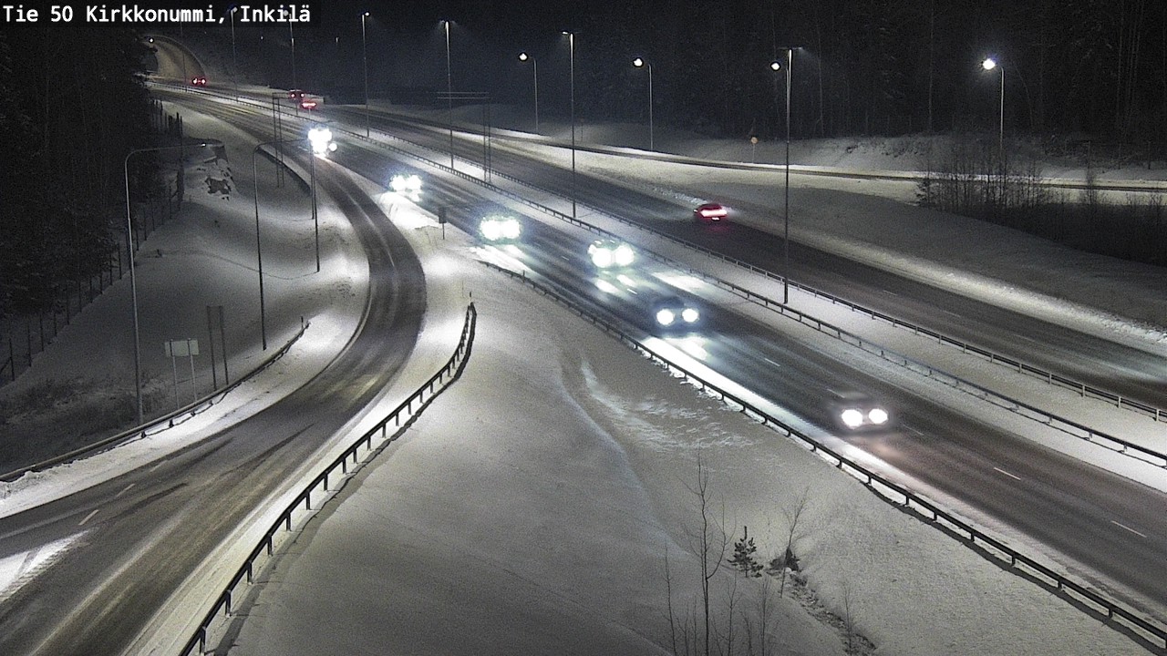 Weather Camera Image Väg 50 Kyrkslätt, Inkilä, Kirkkonummi, Uusimaa