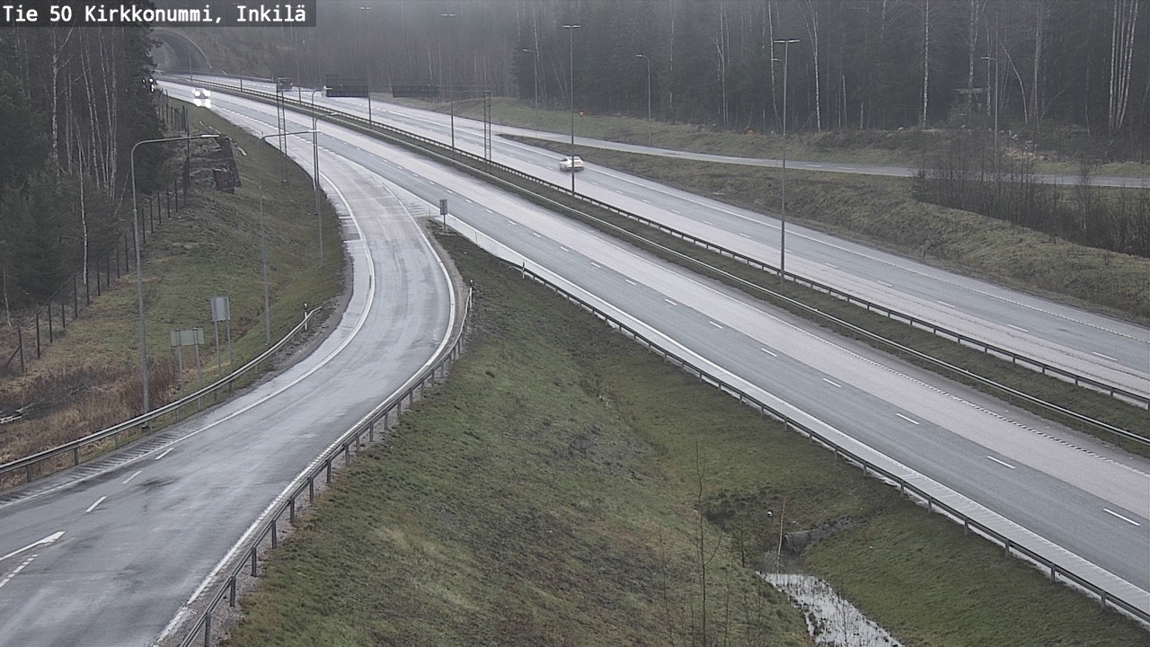 Weather Camera Image Road 50 Kirkkonummi, Inkilä, Kirkkonummi, Uusimaa