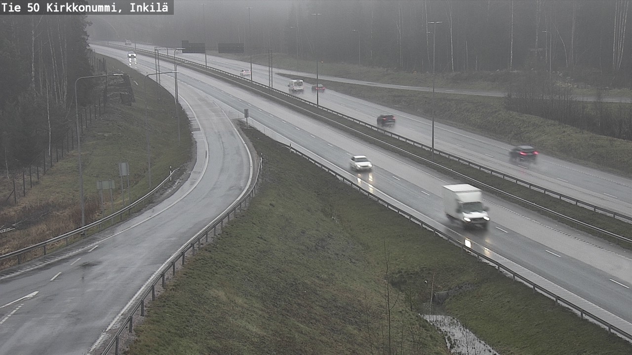 Weather Camera Image Väg 50 Kyrkslätt, Inkilä, Kirkkonummi, Uusimaa