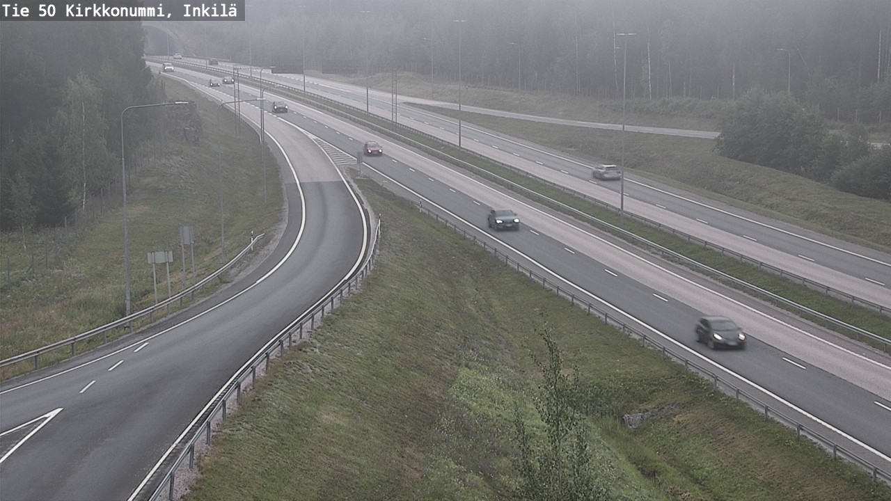 Weather Camera Image Väg 50 Kyrkslätt, Inkilä, Kirkkonummi, Uusimaa