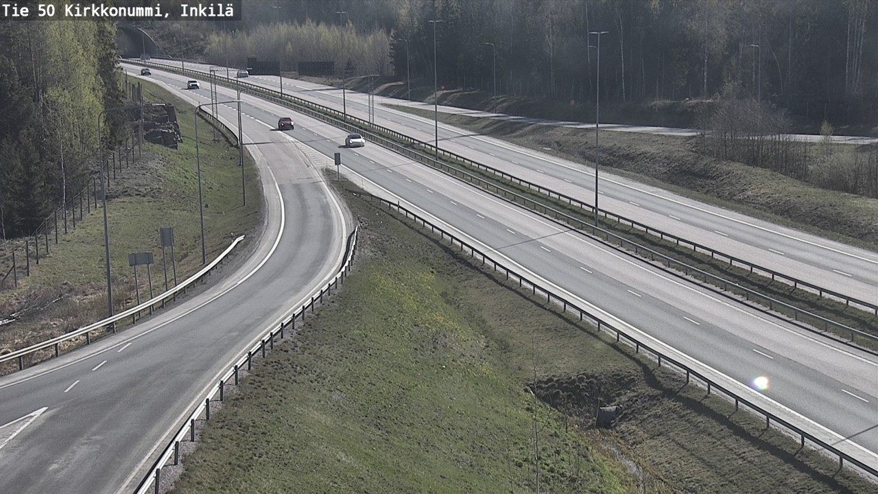 Weather Camera Image Väg 50 Kyrkslätt, Inkilä, Kirkkonummi, Uusimaa