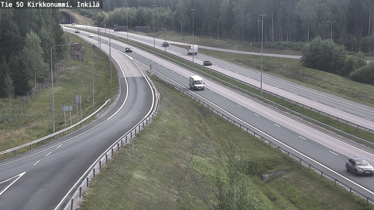 Weather Camera Image Väg 50 Kyrkslätt, Inkilä, Kirkkonummi, Uusimaa
