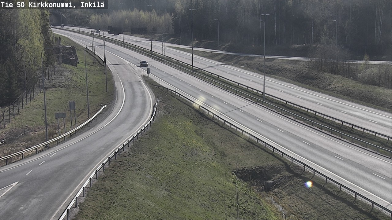 Weather Camera Image Väg 50 Kyrkslätt, Inkilä, Kirkkonummi, Uusimaa