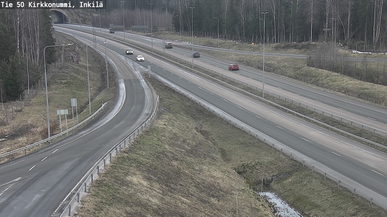 Weather Camera Image Väg 50 Kyrkslätt, Inkilä, Kirkkonummi, Uusimaa