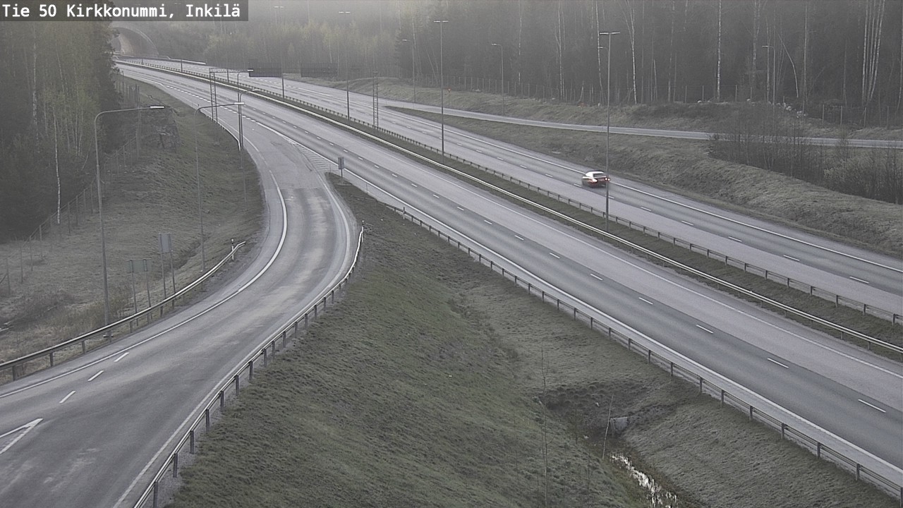 Weather Camera Image Road 50 Kirkkonummi, Inkilä, Kirkkonummi, Uusimaa