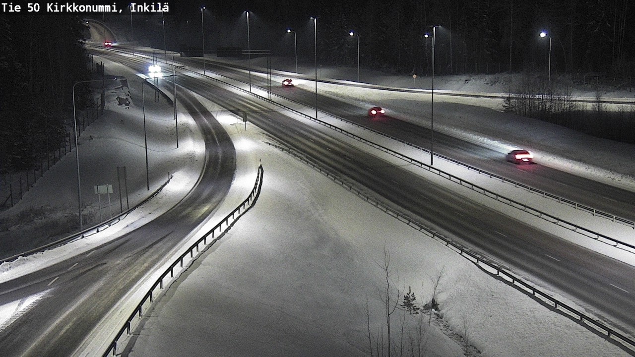 Weather Camera Image Väg 50 Kyrkslätt, Inkilä, Kirkkonummi, Uusimaa