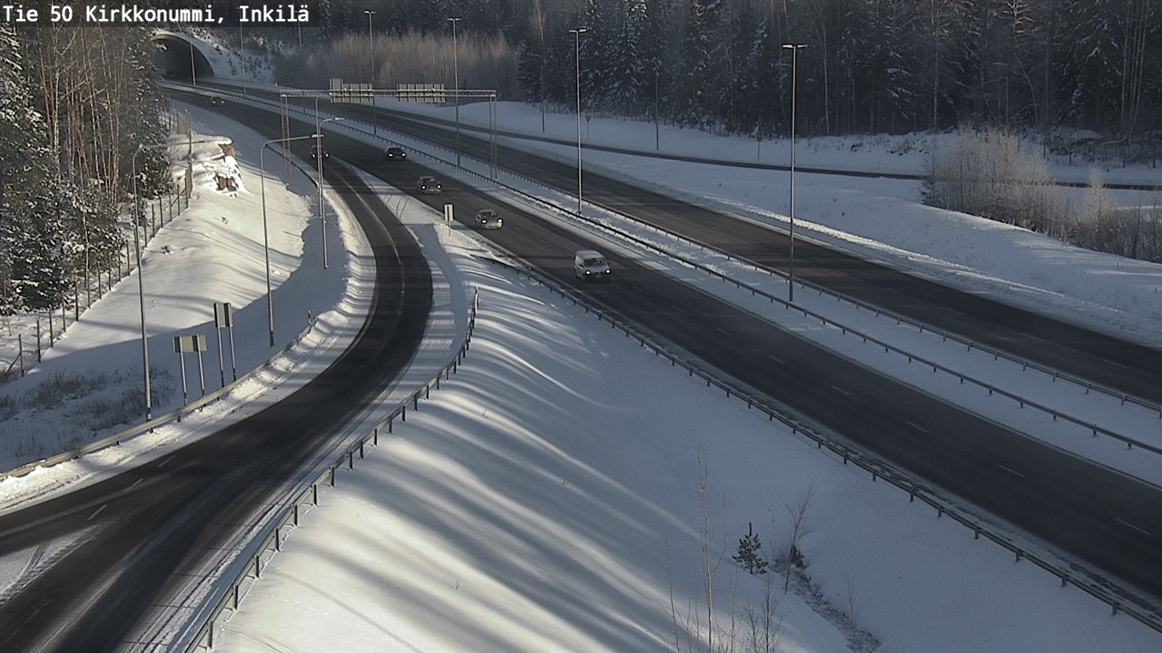 Weather Camera Image Väg 50 Kyrkslätt, Inkilä, Kirkkonummi, Uusimaa