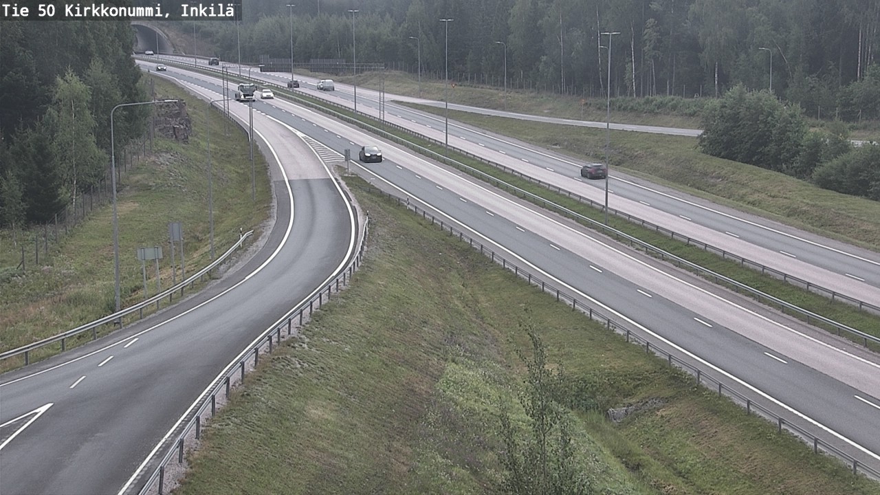 Weather Camera Image Väg 50 Kyrkslätt, Inkilä, Kirkkonummi, Uusimaa