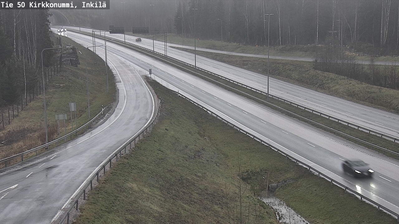 Weather Camera Image Väg 50 Kyrkslätt, Inkilä, Kirkkonummi, Uusimaa