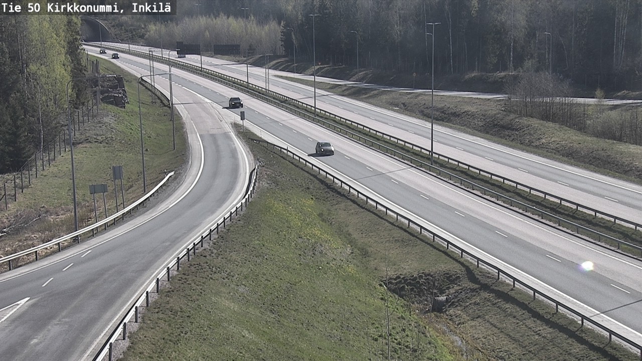 Weather Camera Image Väg 50 Kyrkslätt, Inkilä, Kirkkonummi, Uusimaa