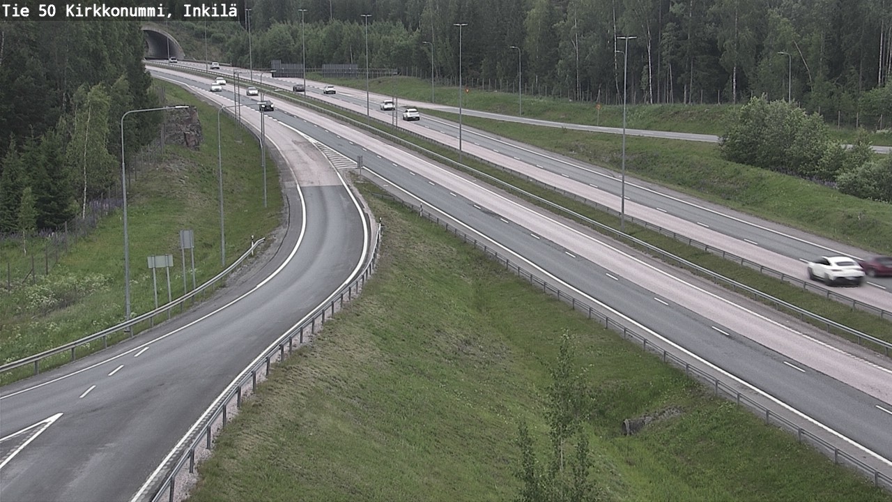 Weather Camera Image Väg 50 Kyrkslätt, Inkilä, Kirkkonummi, Uusimaa