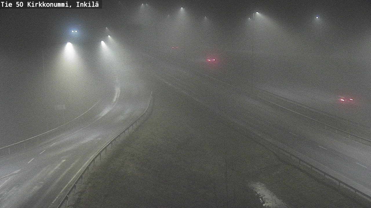 Weather Camera Image Väg 50 Kyrkslätt, Inkilä, Kirkkonummi, Uusimaa