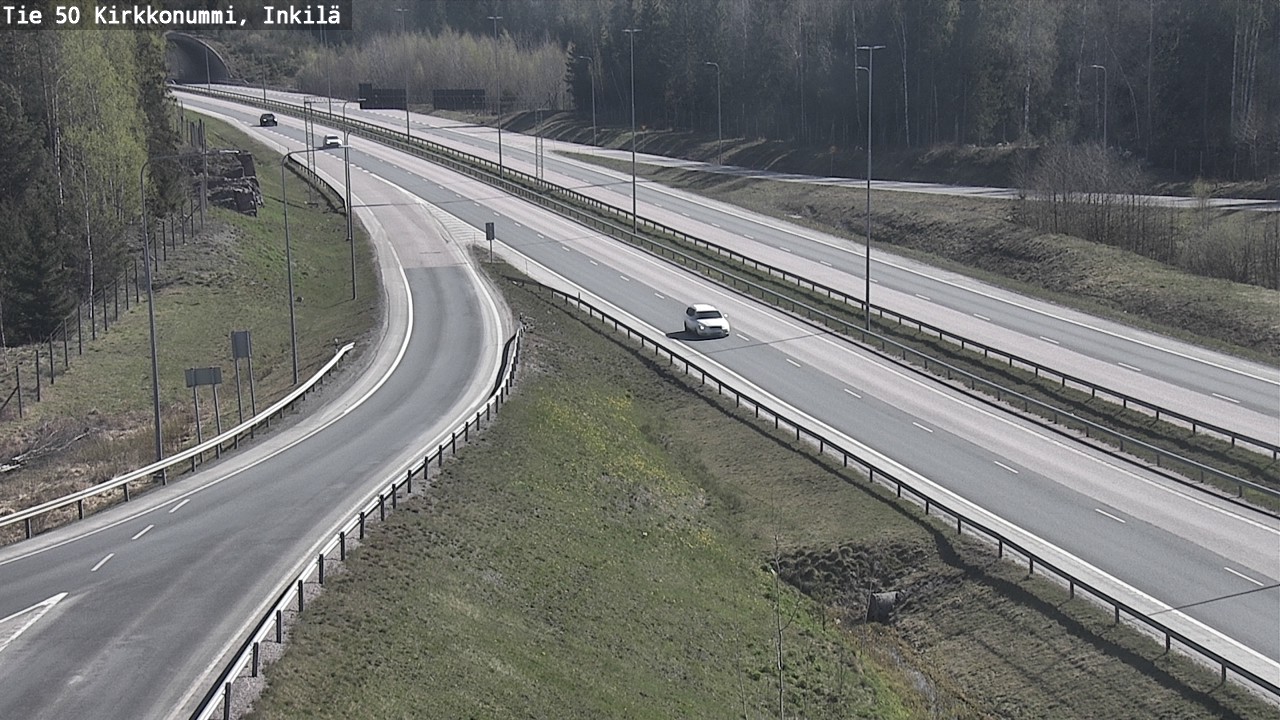 Weather Camera Image Väg 50 Kyrkslätt, Inkilä, Kirkkonummi, Uusimaa