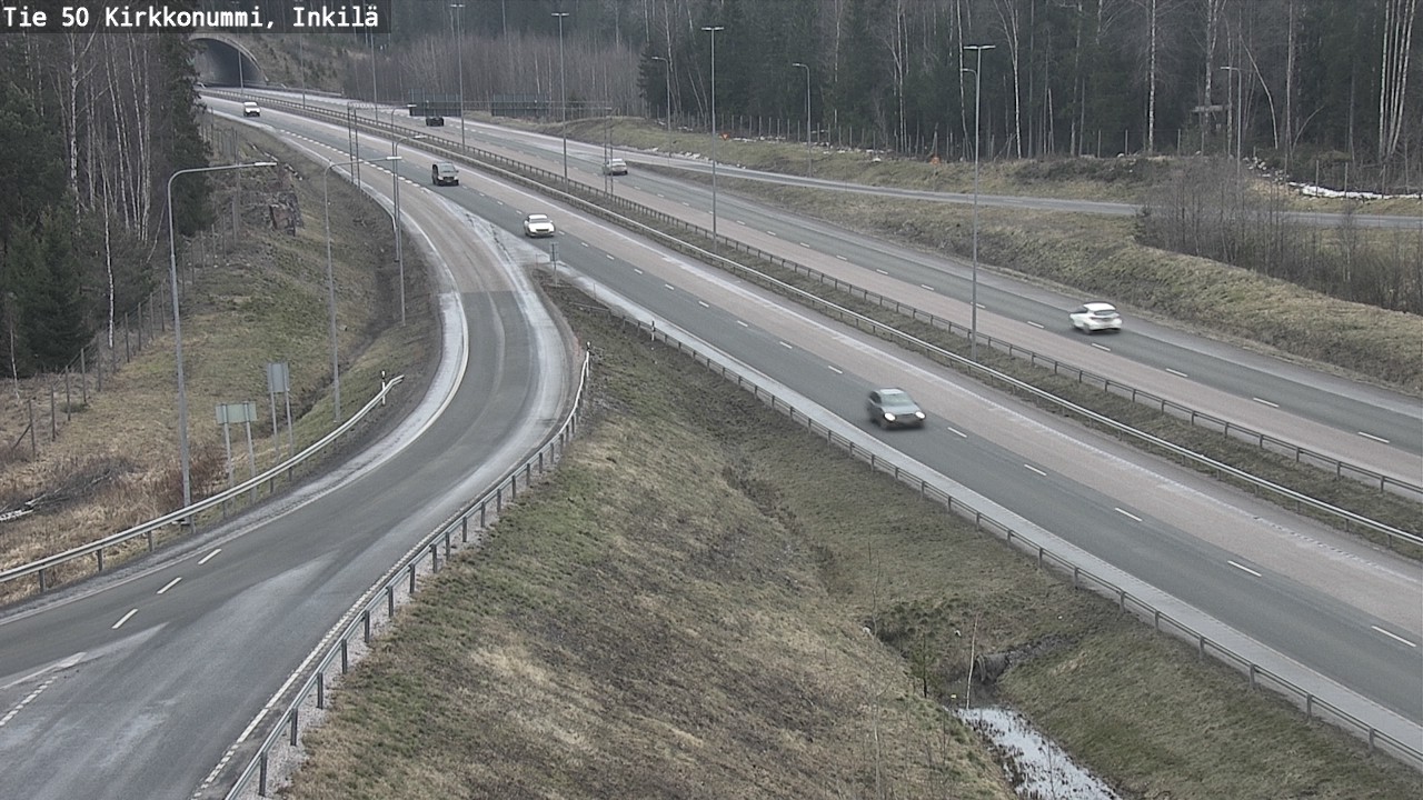 Weather Camera Image Väg 50 Kyrkslätt, Inkilä, Kirkkonummi, Uusimaa