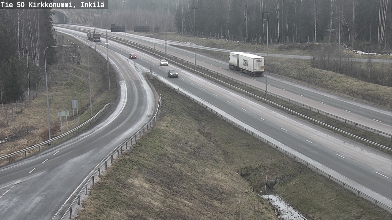 Weather Camera Image Väg 50 Kyrkslätt, Inkilä, Kirkkonummi, Uusimaa