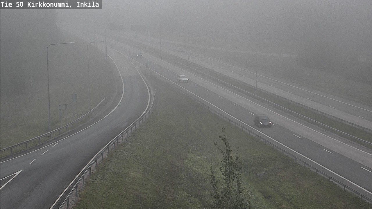 Weather Camera Image Väg 50 Kyrkslätt, Inkilä, Kirkkonummi, Uusimaa