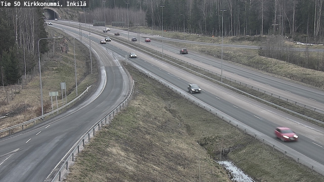 Weather Camera Image Väg 50 Kyrkslätt, Inkilä, Kirkkonummi, Uusimaa