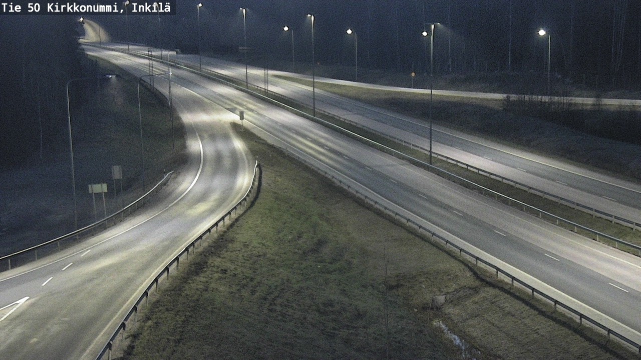 Weather Camera Image Road 50 Kirkkonummi, Inkilä, Kirkkonummi, Uusimaa