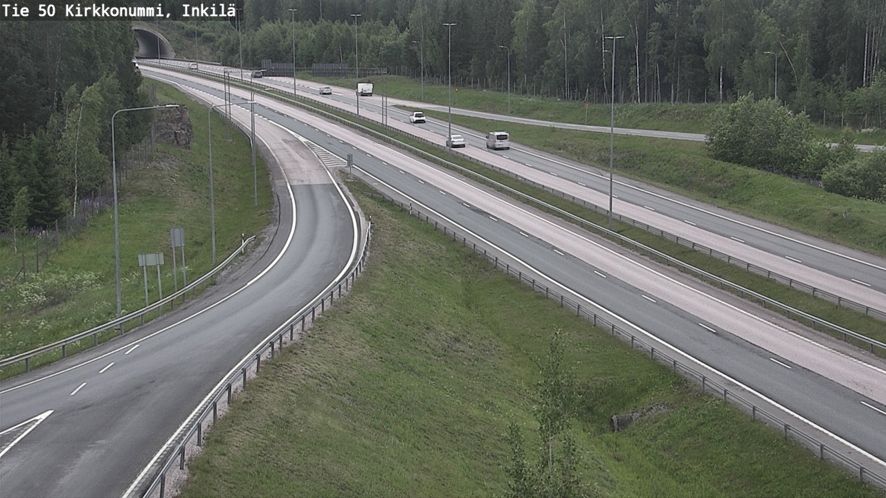Weather Camera Image Väg 50 Kyrkslätt, Inkilä, Kirkkonummi, Uusimaa