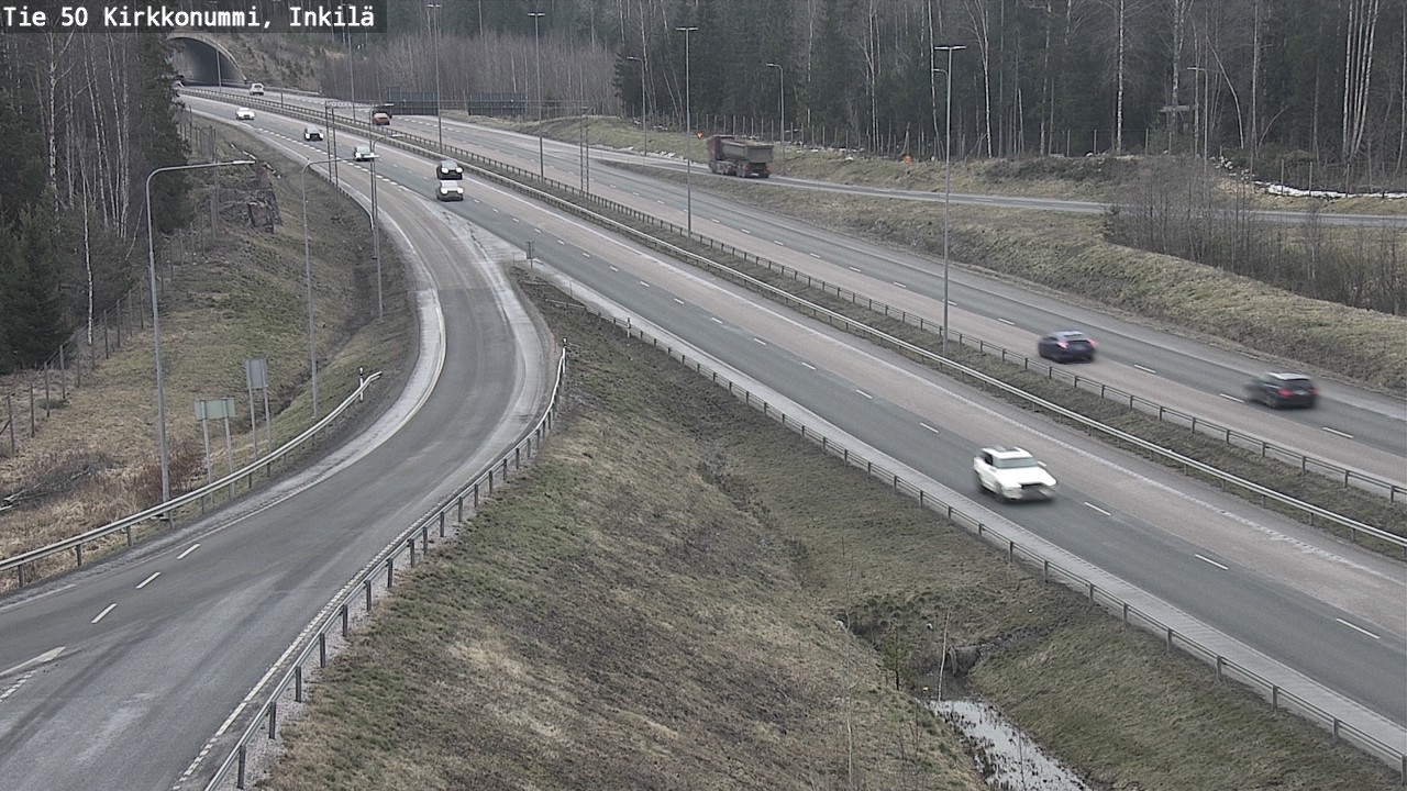 Weather Camera Image Väg 50 Kyrkslätt, Inkilä, Kirkkonummi, Uusimaa
