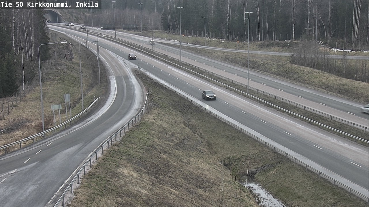 Weather Camera Image Väg 50 Kyrkslätt, Inkilä, Kirkkonummi, Uusimaa