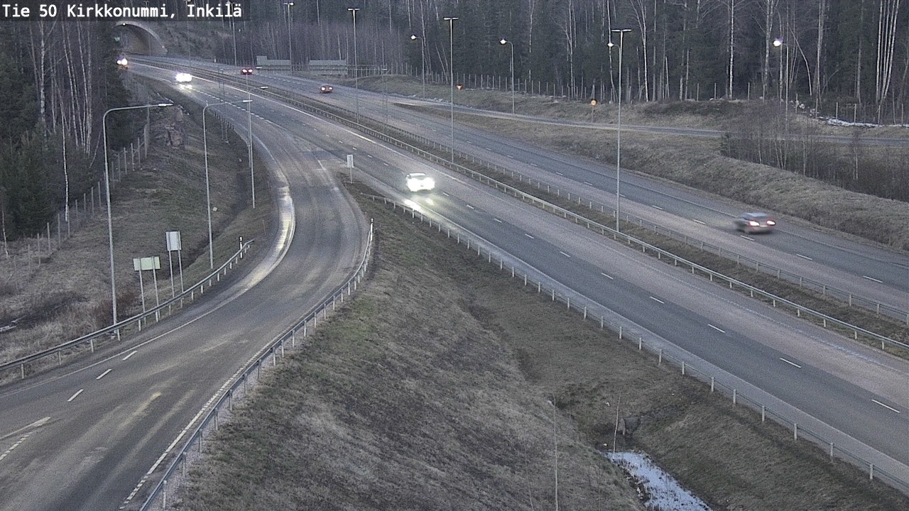 Weather Camera Image Väg 50 Kyrkslätt, Inkilä, Kirkkonummi, Uusimaa