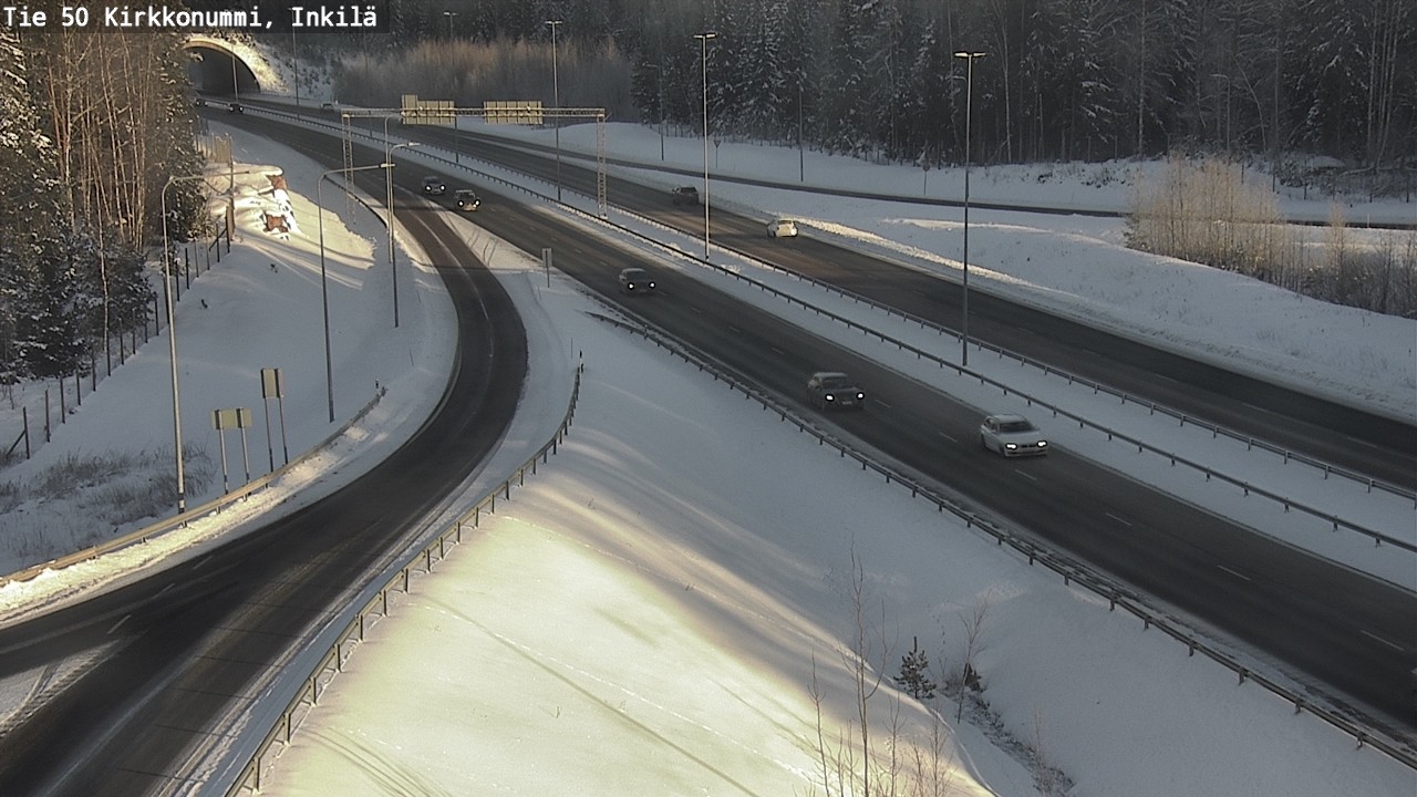 Weather Camera Image Väg 50 Kyrkslätt, Inkilä, Kirkkonummi, Uusimaa