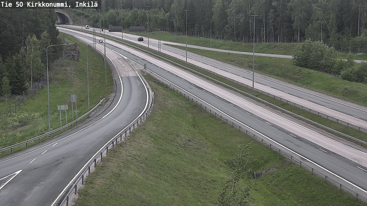 Weather Camera Image Väg 50 Kyrkslätt, Inkilä, Kirkkonummi, Uusimaa