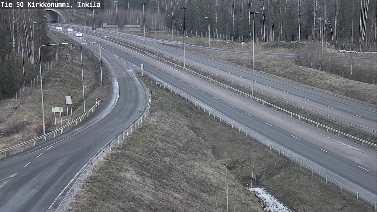 Weather Camera Image Väg 50 Kyrkslätt, Inkilä, Kirkkonummi, Uusimaa