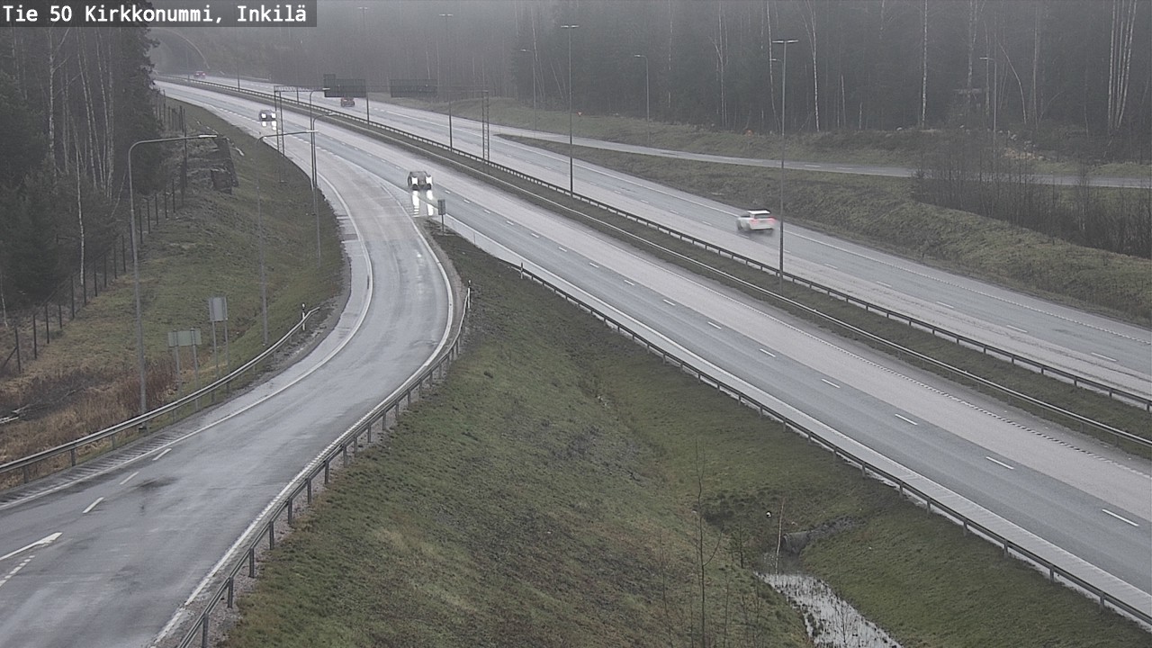 Weather Camera Image Väg 50 Kyrkslätt, Inkilä, Kirkkonummi, Uusimaa
