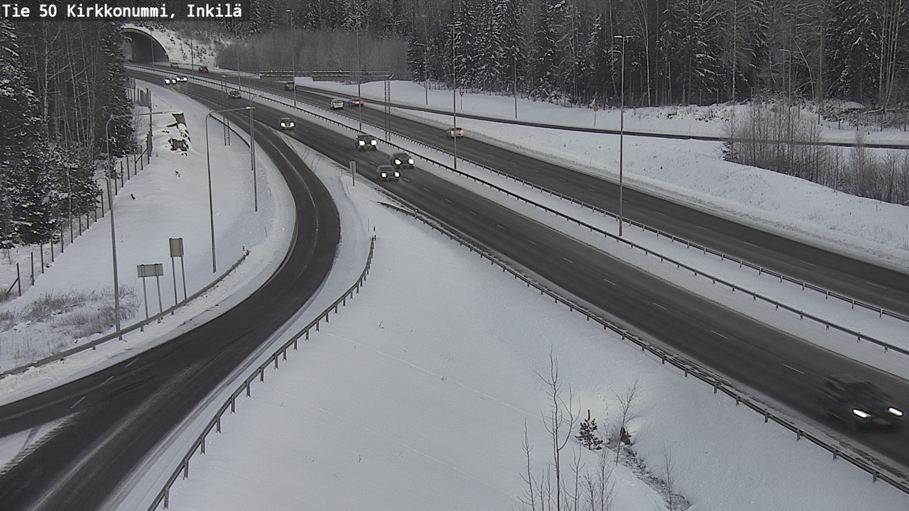 Weather Camera Image Väg 50 Kyrkslätt, Inkilä, Kirkkonummi, Uusimaa