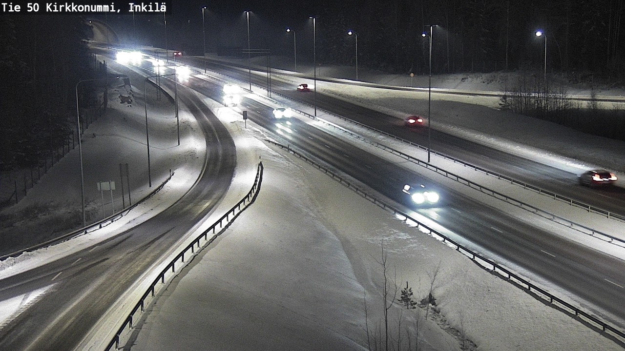 Weather Camera Image Väg 50 Kyrkslätt, Inkilä, Kirkkonummi, Uusimaa