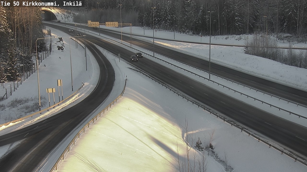 Weather Camera Image Väg 50 Kyrkslätt, Inkilä, Kirkkonummi, Uusimaa