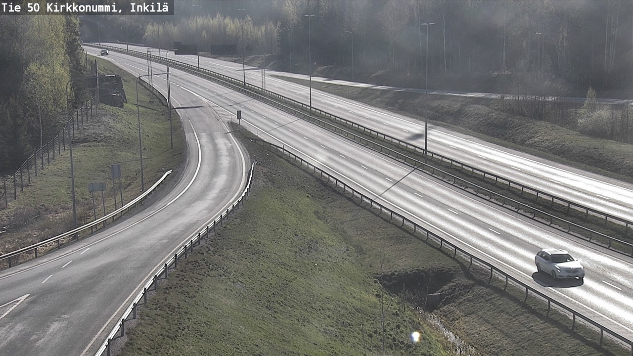 Weather Camera Image Väg 50 Kyrkslätt, Inkilä, Kirkkonummi, Uusimaa