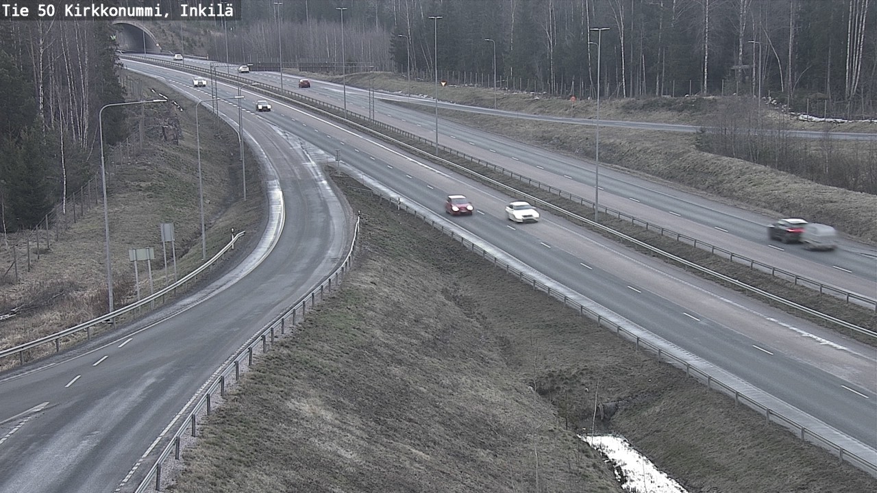 Weather Camera Image Väg 50 Kyrkslätt, Inkilä, Kirkkonummi, Uusimaa