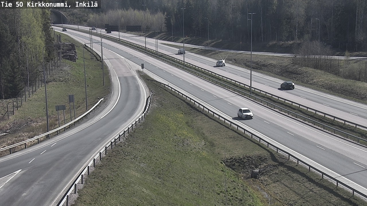 Weather Camera Image Väg 50 Kyrkslätt, Inkilä, Kirkkonummi, Uusimaa
