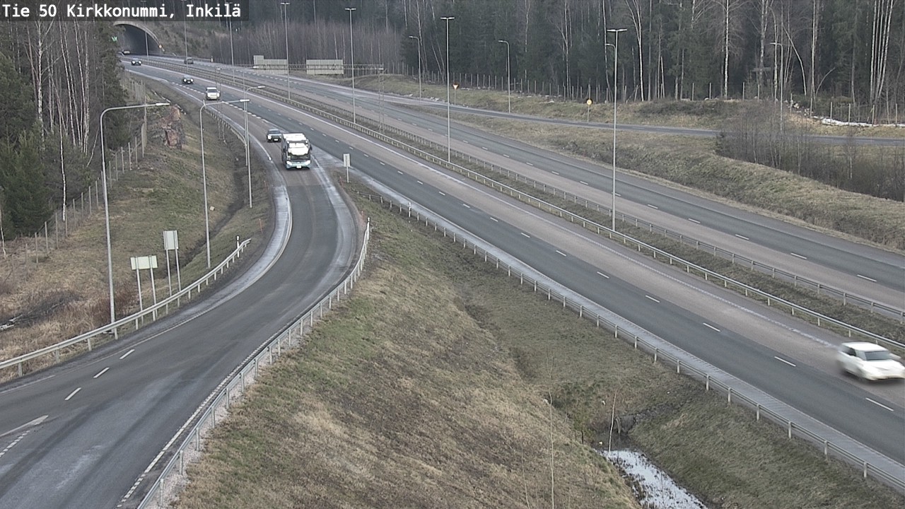 Weather Camera Image Väg 50 Kyrkslätt, Inkilä, Kirkkonummi, Uusimaa