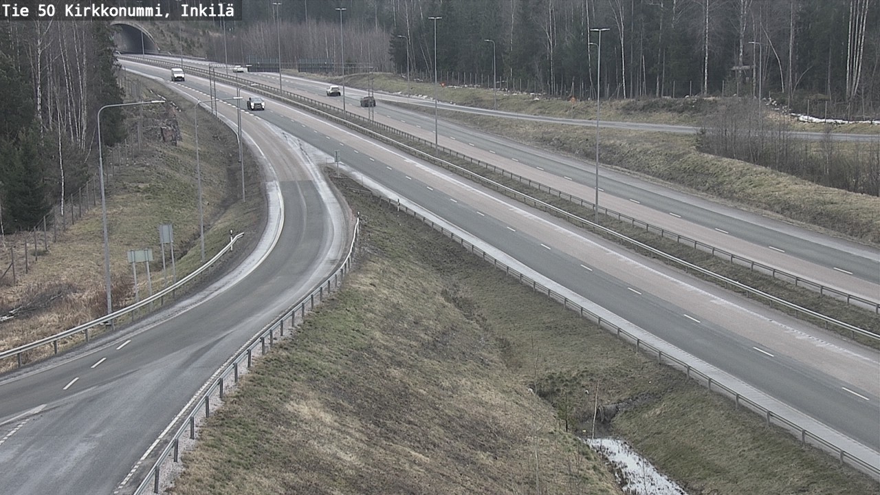 Weather Camera Image Väg 50 Kyrkslätt, Inkilä, Kirkkonummi, Uusimaa
