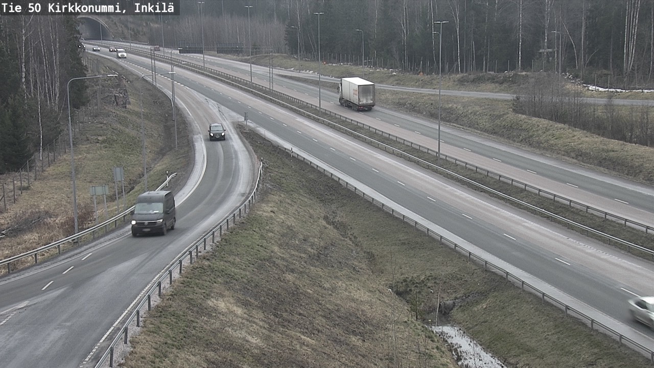 Weather Camera Image Väg 50 Kyrkslätt, Inkilä, Kirkkonummi, Uusimaa