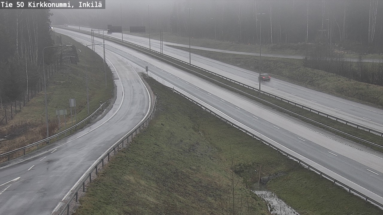 Weather Camera Image Väg 50 Kyrkslätt, Inkilä, Kirkkonummi, Uusimaa