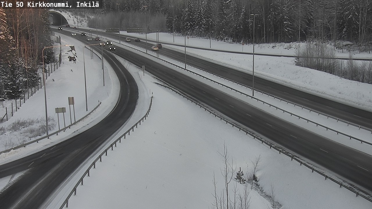 Weather Camera Image Väg 50 Kyrkslätt, Inkilä, Kirkkonummi, Uusimaa