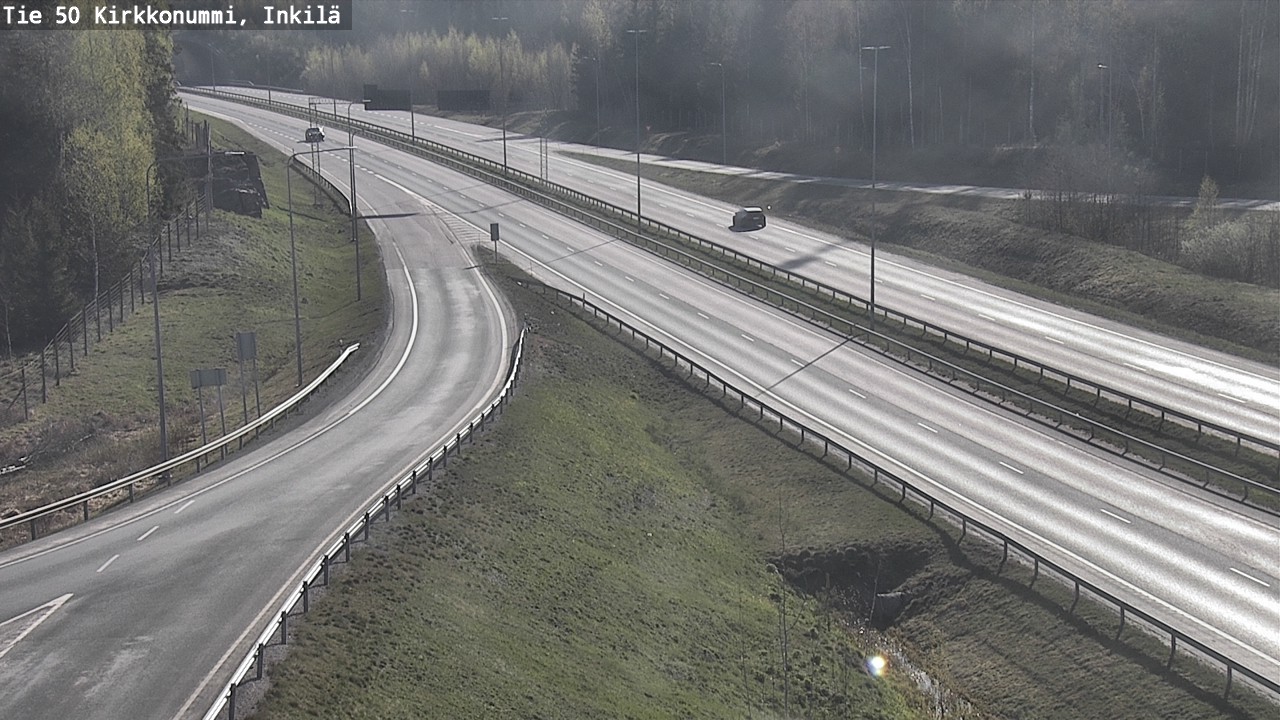 Weather Camera Image Väg 50 Kyrkslätt, Inkilä, Kirkkonummi, Uusimaa