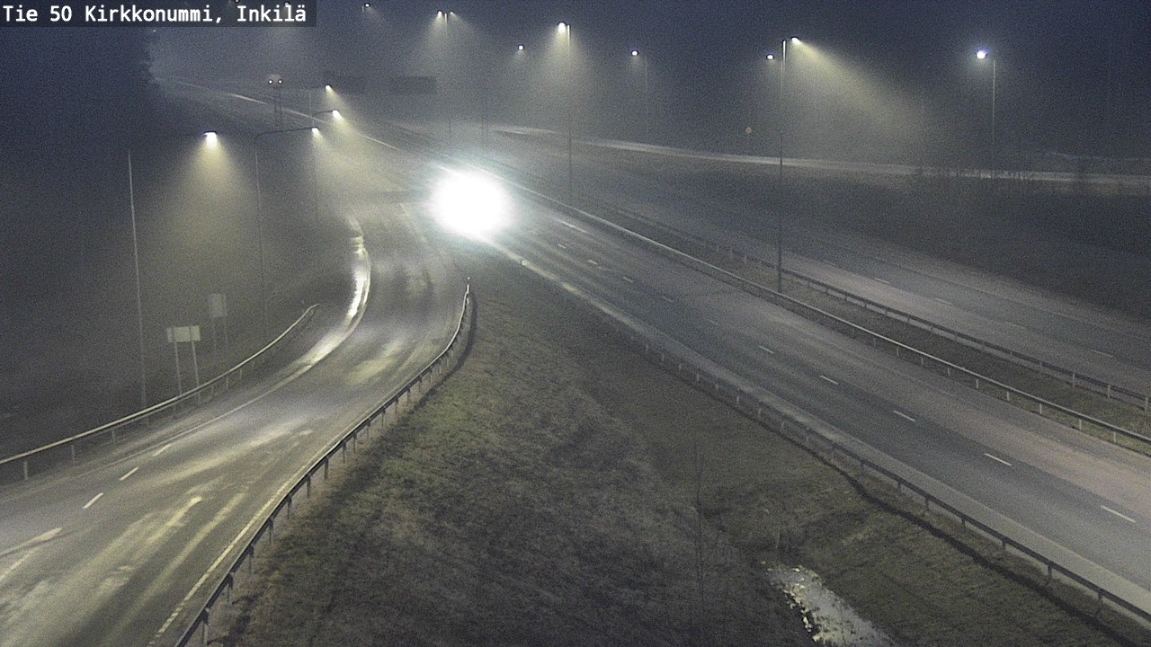 Weather Camera Image Väg 50 Kyrkslätt, Inkilä, Kirkkonummi, Uusimaa