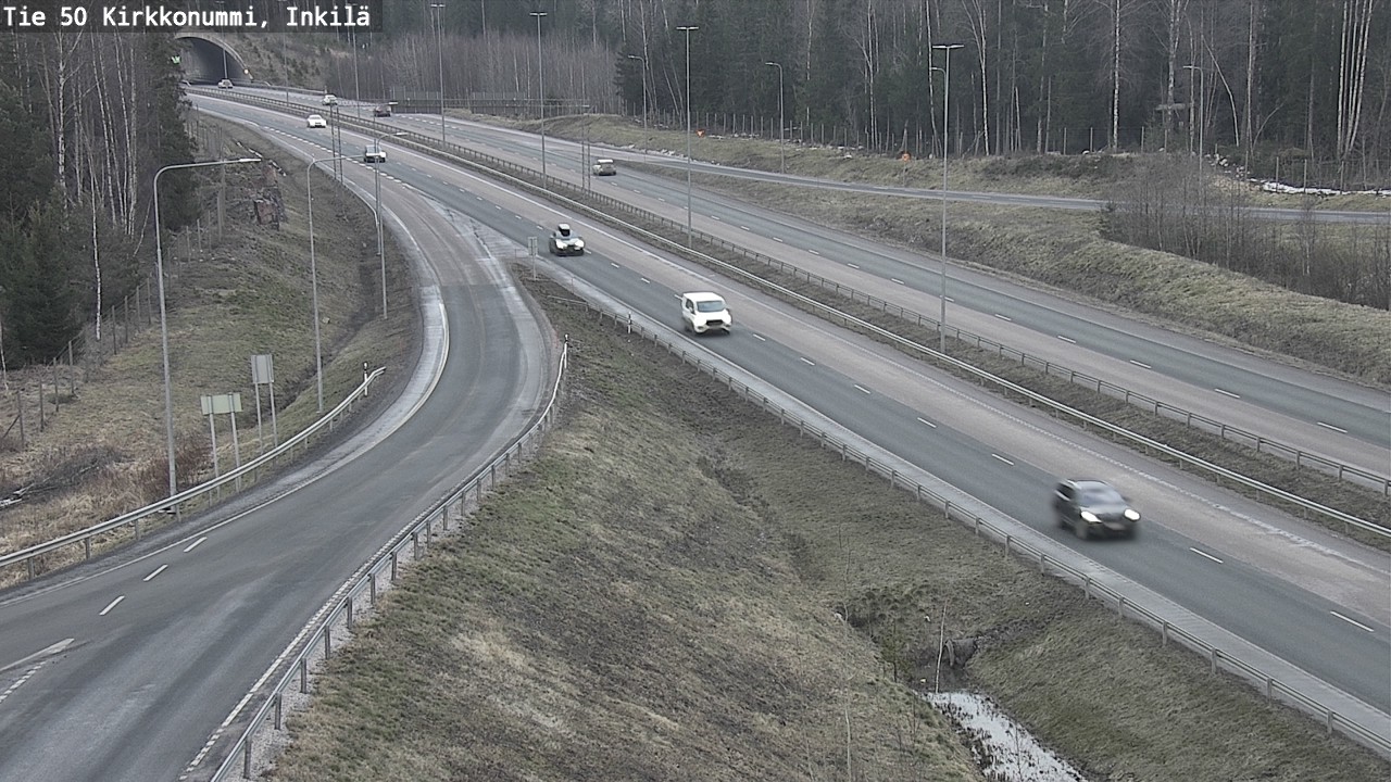 Weather Camera Image Väg 50 Kyrkslätt, Inkilä, Kirkkonummi, Uusimaa