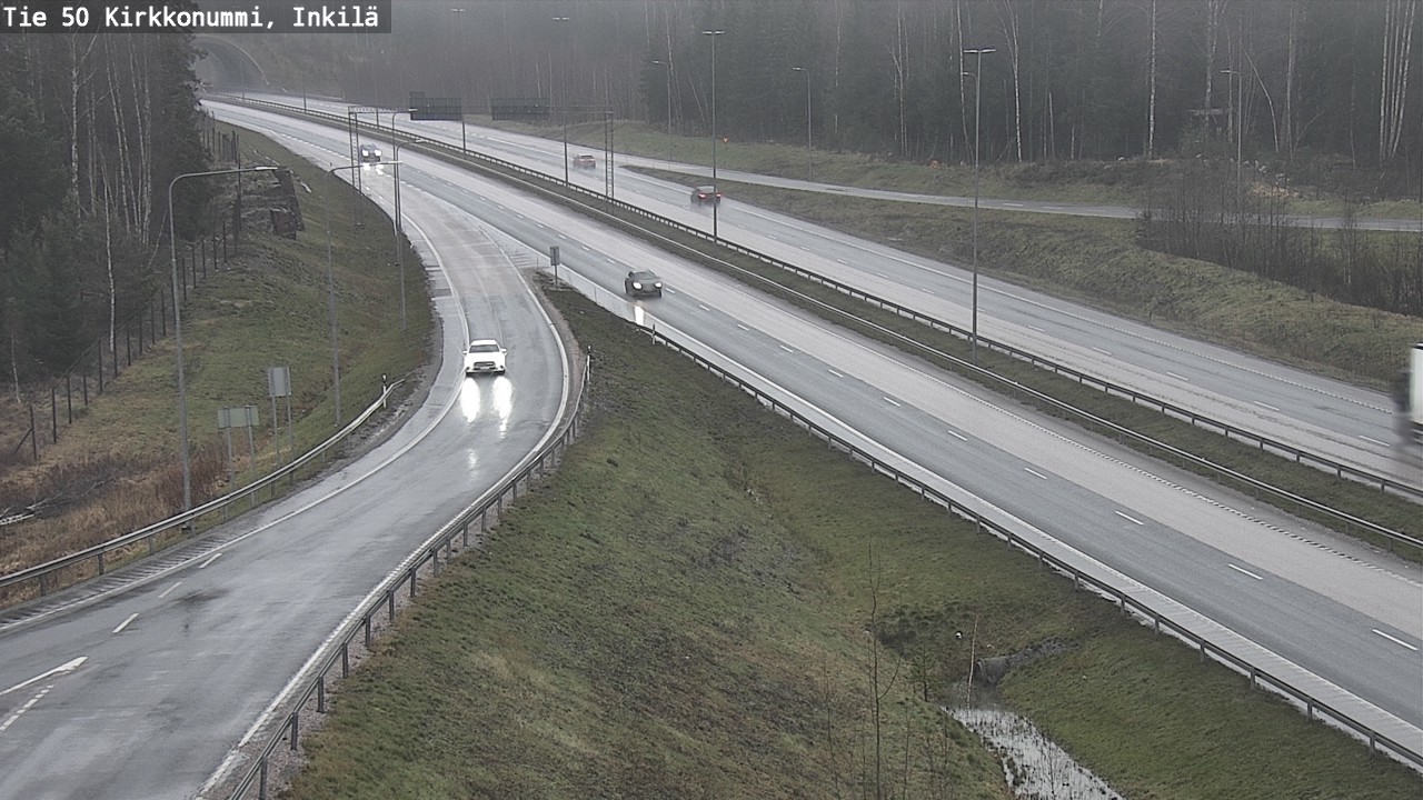 Weather Camera Image Väg 50 Kyrkslätt, Inkilä, Kirkkonummi, Uusimaa