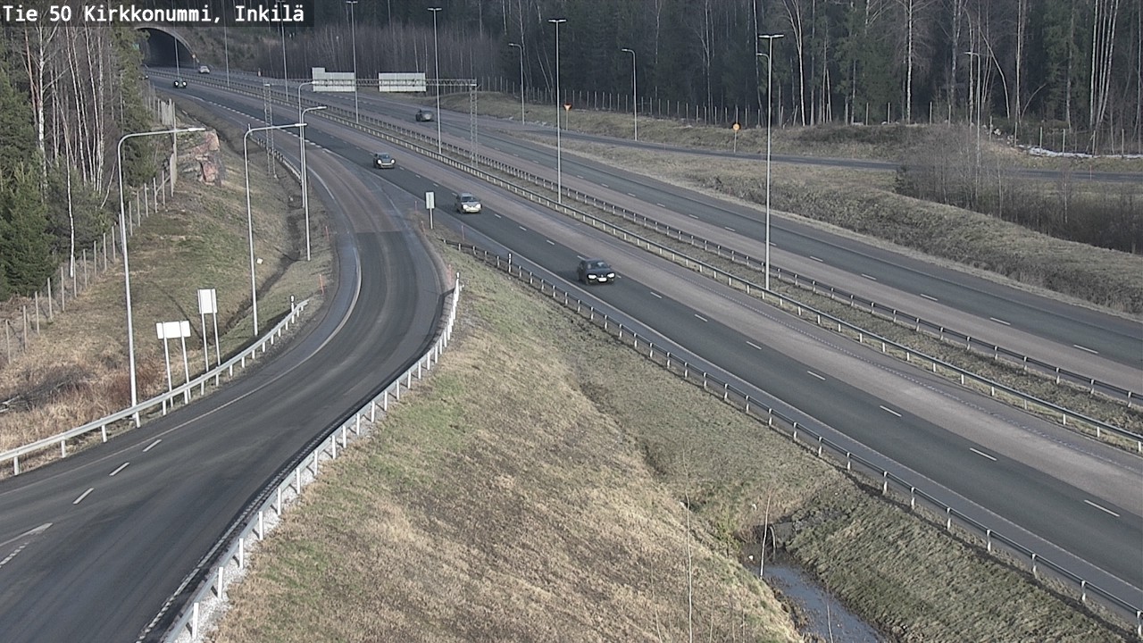 Weather Camera Image Väg 50 Kyrkslätt, Inkilä, Kirkkonummi, Uusimaa